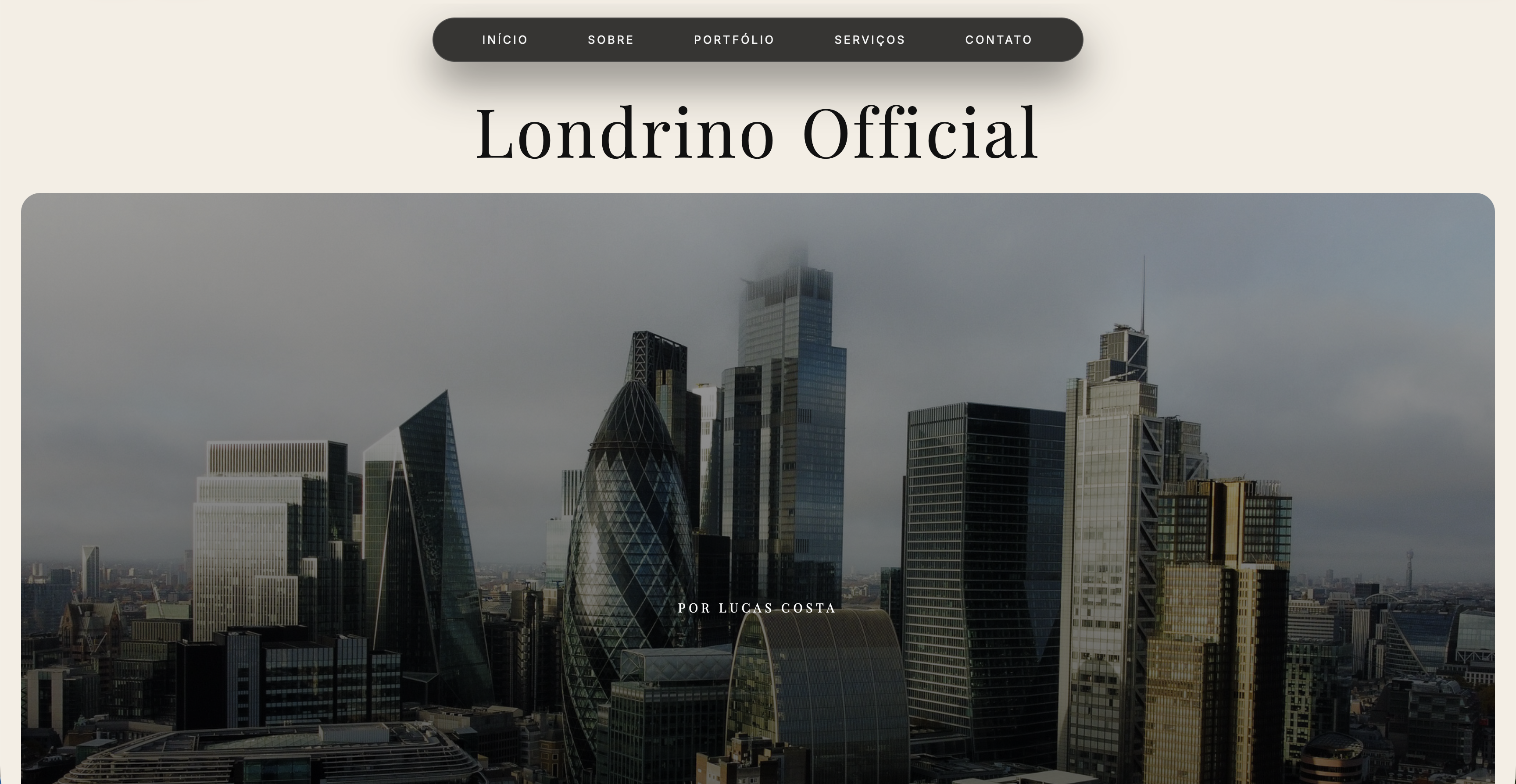 Londrino Official — site e portfólio fotográfico